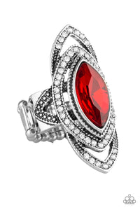 Paparazzi Ring- Hot Off The EMPRESS - Red - SHOPBLINGINGPRETTY