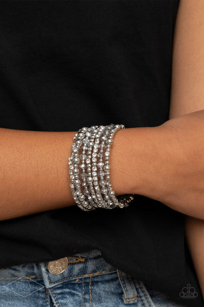 Paparazzi Bracelets - ICE Knowing You - Silver