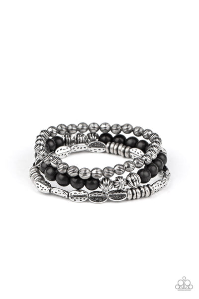 Paparazzi Bracelets - Trail Mix Mecca - Black