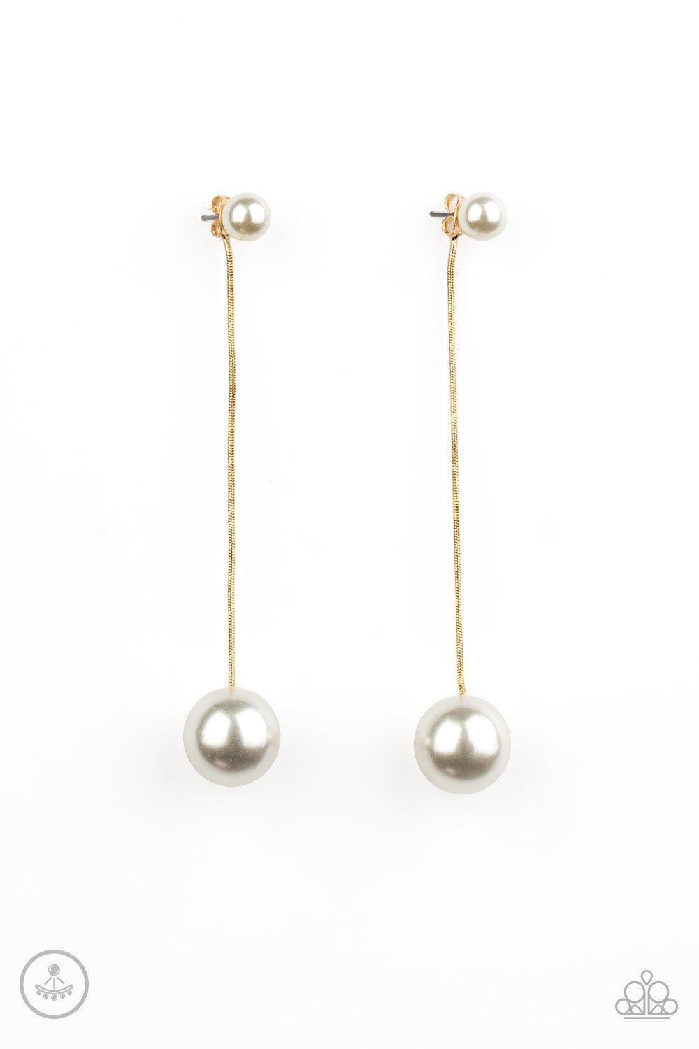 Paparazzi Earrings - Extended Elegance - Gold