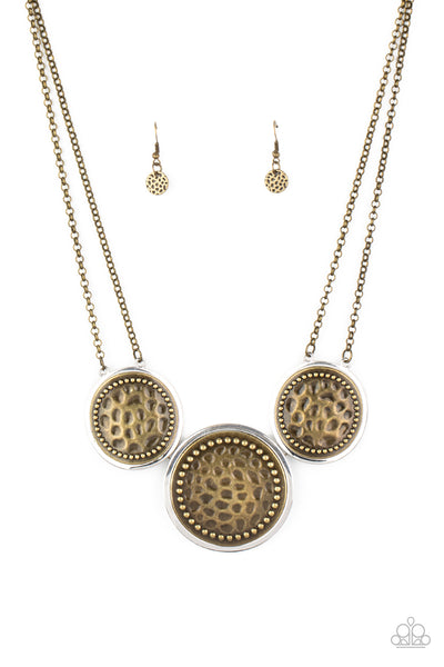 Paparazzi Necklaces - Gladiator Glam - Brass