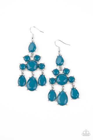 Paparazzi Earrings - Afterglow Glamour - Blue