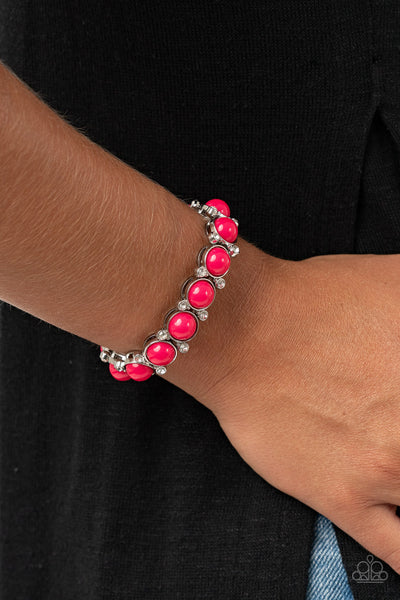 Paparazzi Bracelets - Flamboyantly Fruity - Pink