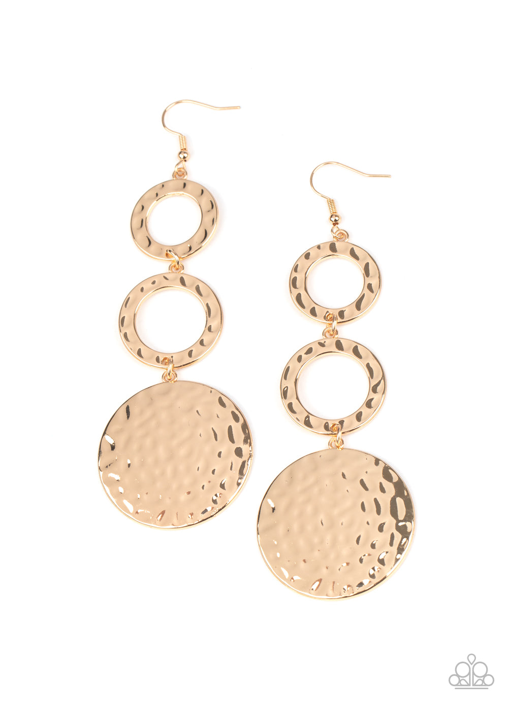 Paparazzi Earrings - Blooming Baubles - Gold