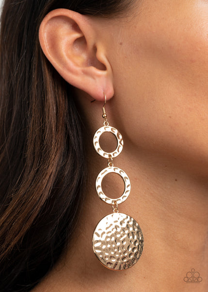 Paparazzi Earrings - Blooming Baubles - Gold