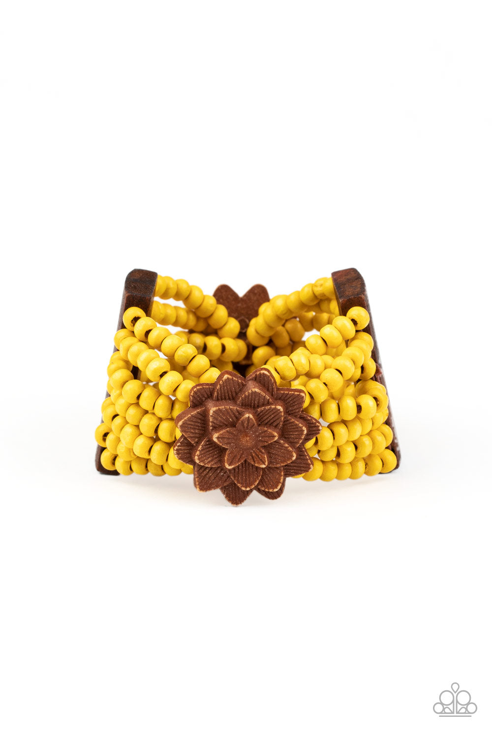 Paparazzi Bracelet - Tropical Sanctuary - Yellow