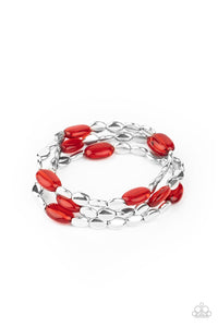 Paparazzi Bracelets - Sorry to Burst Your BAUBLE - Red