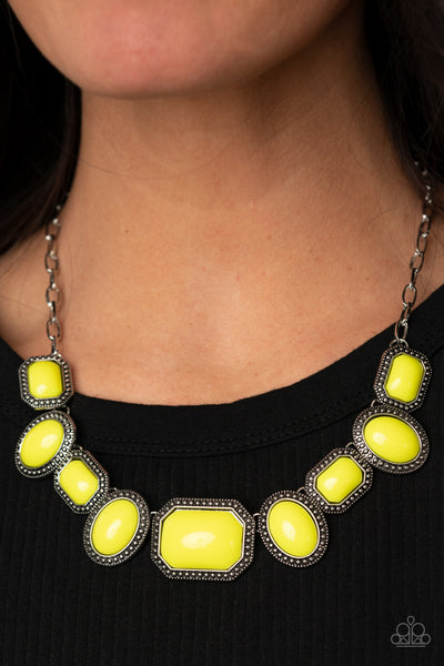 Paparazzi Necklace - Lets Get Loud - Yellow