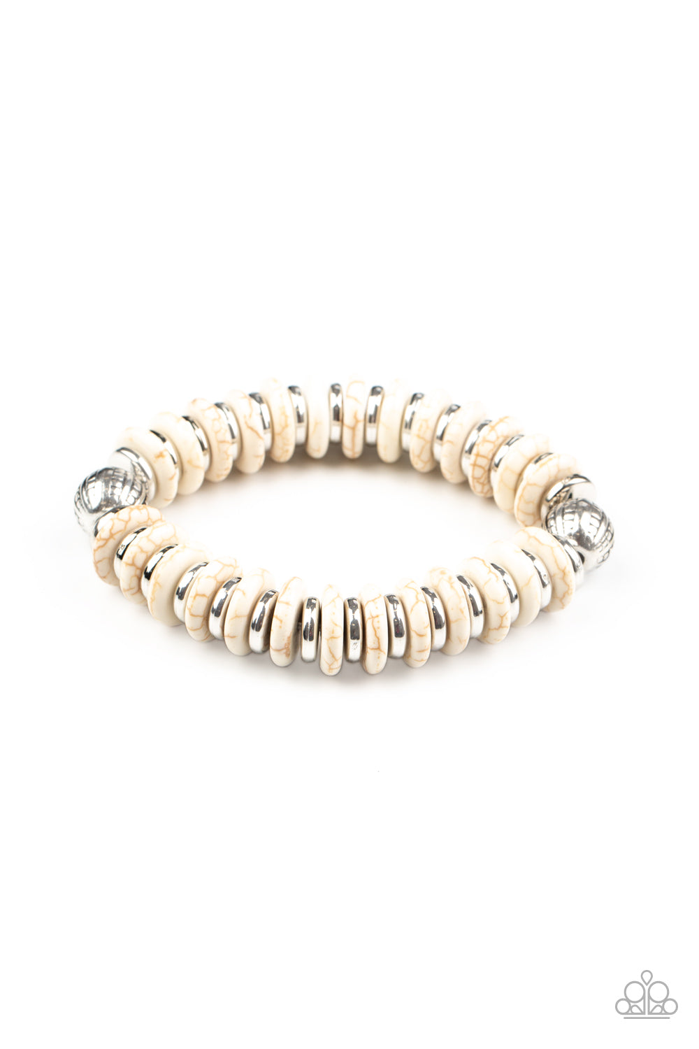 Paparazzi Bracelet- Eco Experience - White