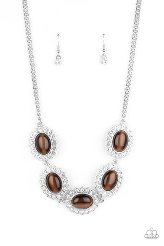 Paparazzi Necklaces - A DIVA-ttitude Adjustment - Brown