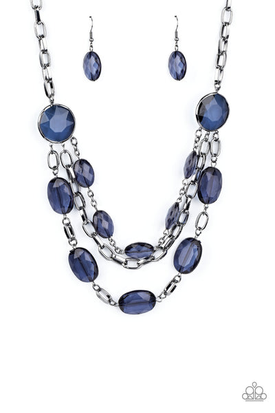 Paparazzi Necklaces - I Need A GLOW-cation - Blue