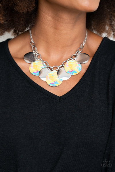 Paparazzi Necklace- Tie Dye Drama - Yellow