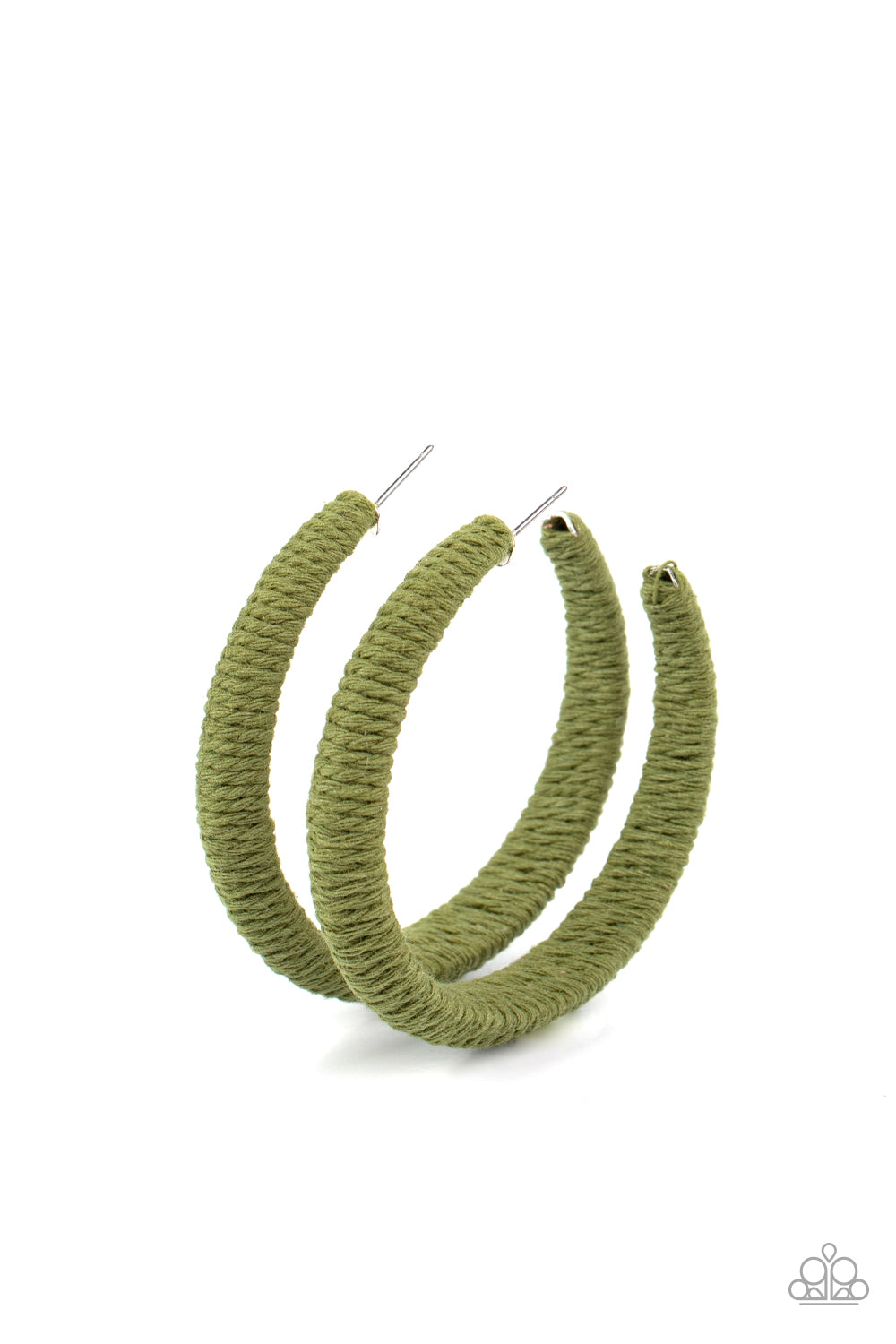 Paparazzi Earrings - TWINE and Dine - Green