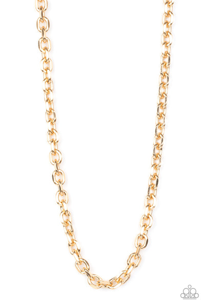 Paparazzi Necklaces - Steel Trap - Gold