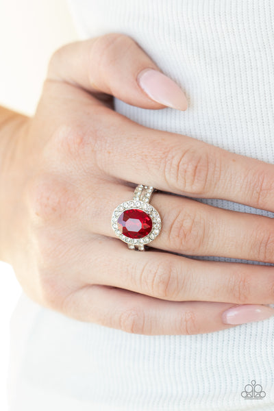 Paparazzi Rings - Unstoppable Sparkle - Red