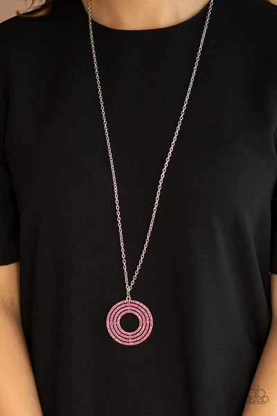 Paparazzi Necklace - High-Value Target - Pink