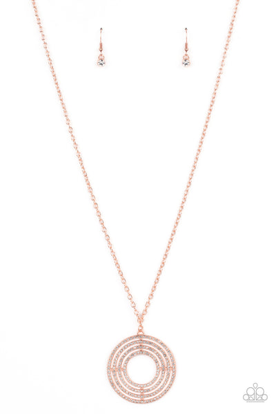 Paparazzi Necklace - High-Value Target - Copper