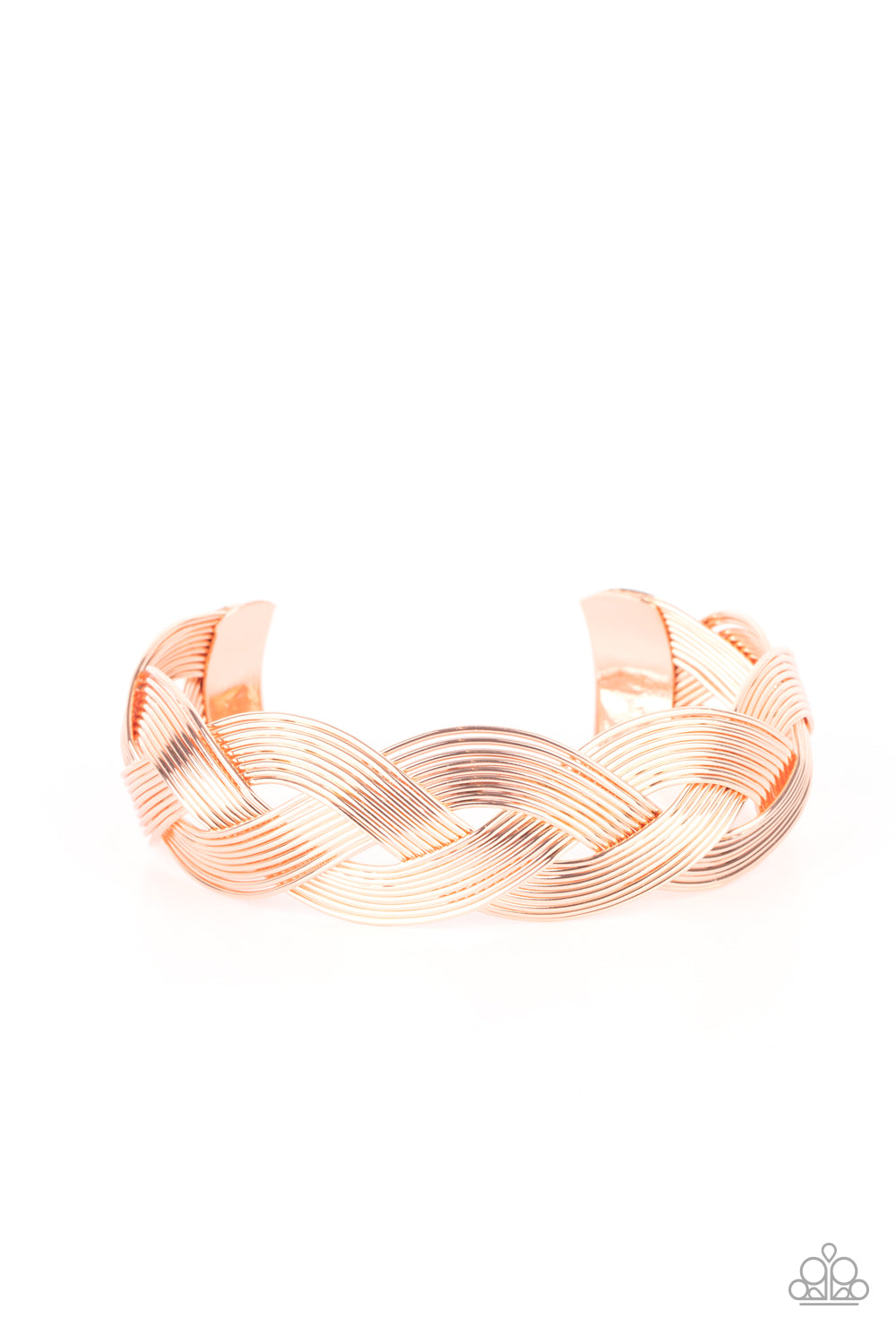 Paparazzi Bracelets - Woven Wonder - Copper