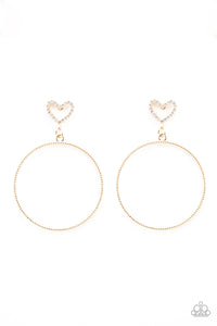 Paparazzi Earrings - Love Your Curves - Gold