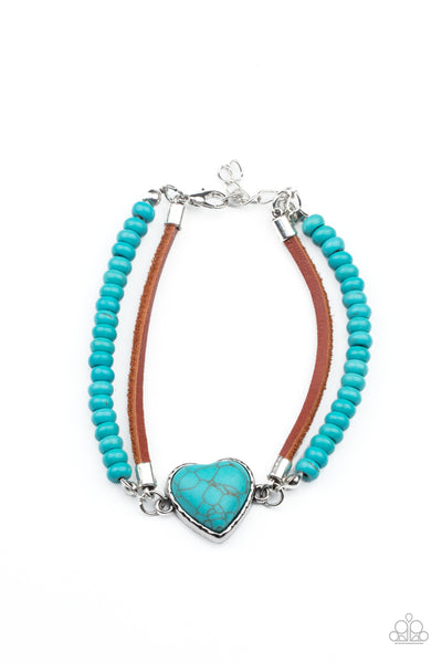 Paparazzi Bracelets - Charmingly Country - Blue