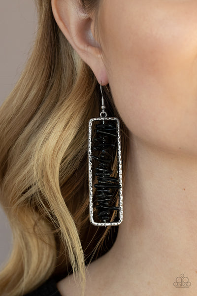 Paparazzi Earrings - Dont QUARRY, Be Happy