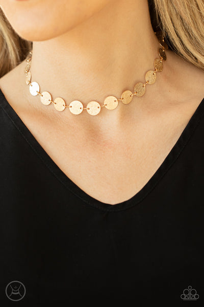 Paparazzi Necklace - Reflection Detection - Gold