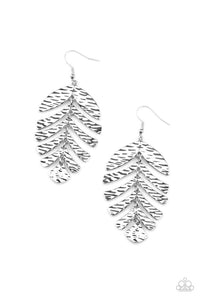 Paparazzi Earrings - Palm Lagoon - Silver