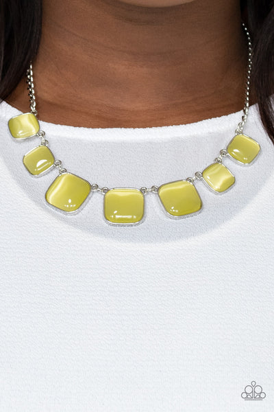 Paparazzi Necklaces - Aura Allure - Yellow