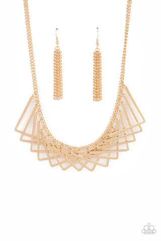 Paparazzi Necklace - Metro Mirage - Gold