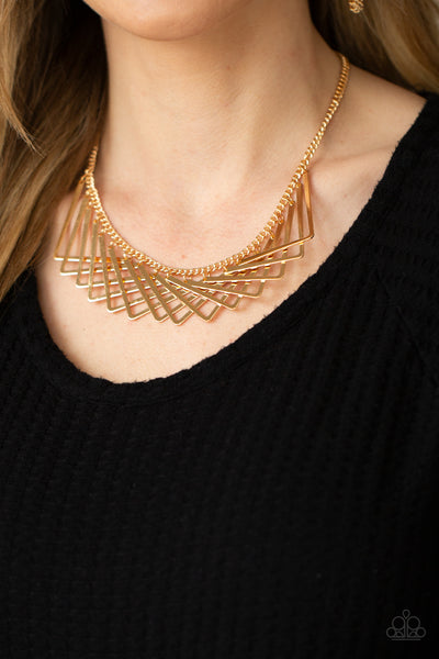 Paparazzi Necklace - Metro Mirage - Gold