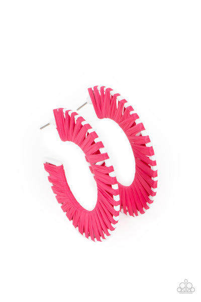 Paparazzi Earrings - Everybody Conga! - Pink