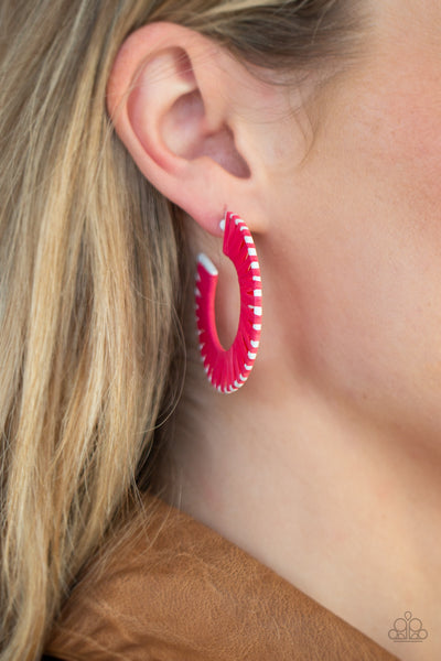 Paparazzi Earrings - Everybody Conga! - Pink