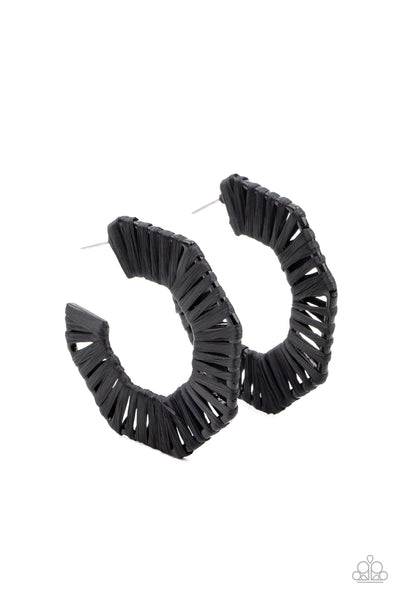 Paparazzi Earrings - Fabulously Fiesta - Black