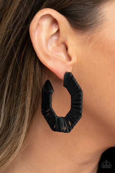 Paparazzi Earrings - Fabulously Fiesta - Black