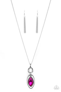 Paparazzi Necklaces - Glamorously Glaring - Pink