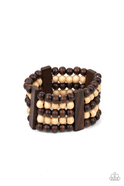 Paparazzi Bracelets - Caribbean Catwalk - Brown