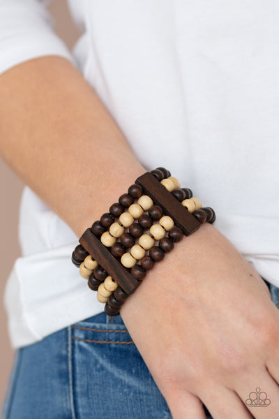 Paparazzi Bracelets - Caribbean Catwalk - Brown