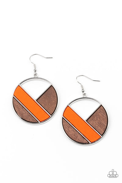 Paparazzi Earrings - Dont Be MODest - Orange