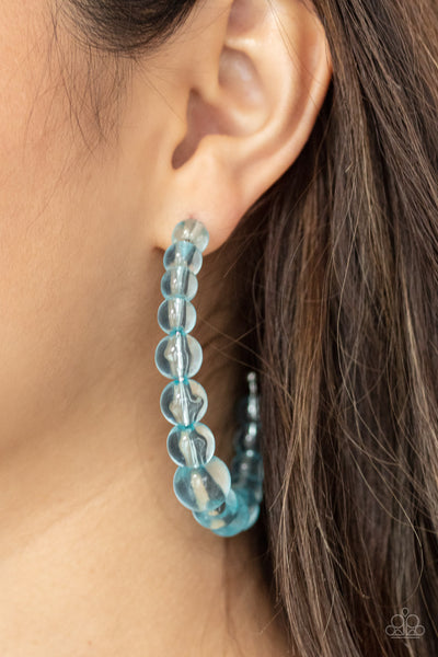 Paparazzi Earrings- In The Clear - Blue