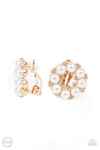 Paparazzi Earrings - Roundabout Ritz - Gold