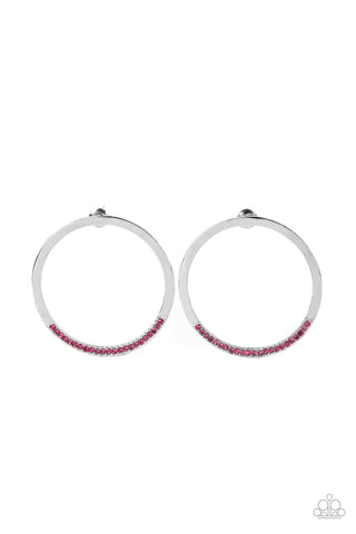 Paparazzi Earrings - Spot On Opulence - Pink