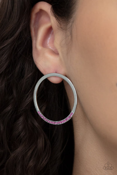 Paparazzi Earrings - Spot On Opulence - Pink