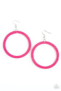 Paparazzi Earrings - Beauty and the BEACH - Pink