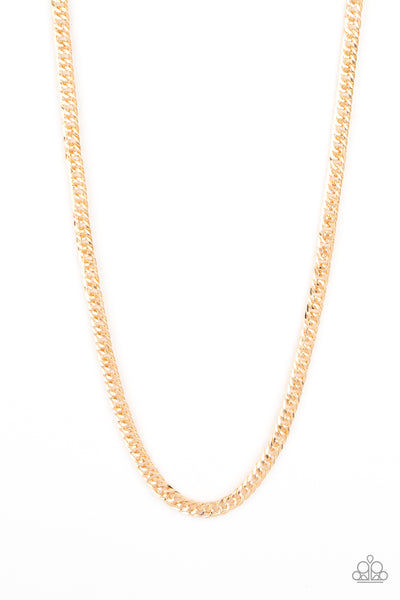 Paparazzi Necklaces -  Valiant Victor - Gold