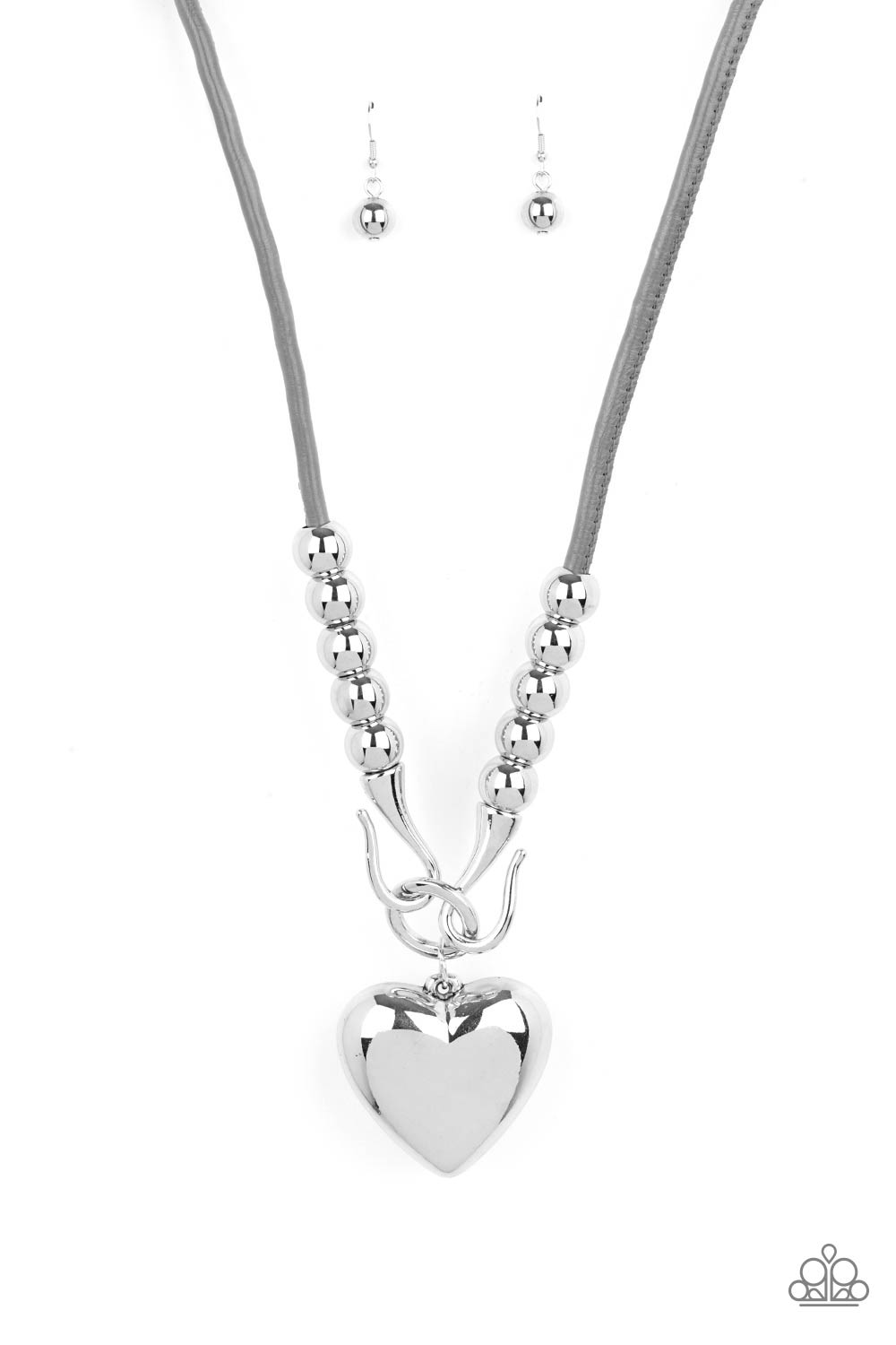 Paparazzi Necklaces - Forbidden Love - Silver