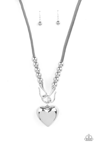 Paparazzi Necklaces - Forbidden Love - Silver