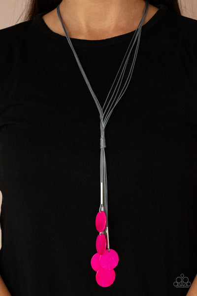 Paparazzi Necklaces - Tidal Tassels - Pink