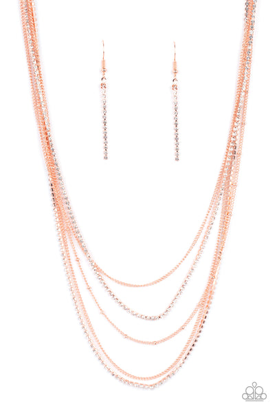 Paparazzi Necklaces - Dangerously Demure - Copper