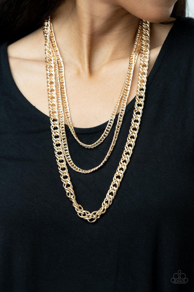 Paparazzi Necklaces - Chain of Champions - Gold