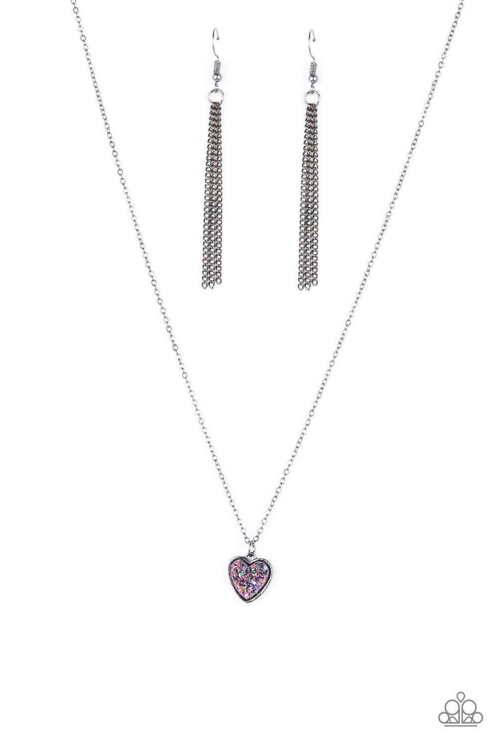 Paparazzi Necklaces -  Pitter-Patter, Goes My Heart - Purple